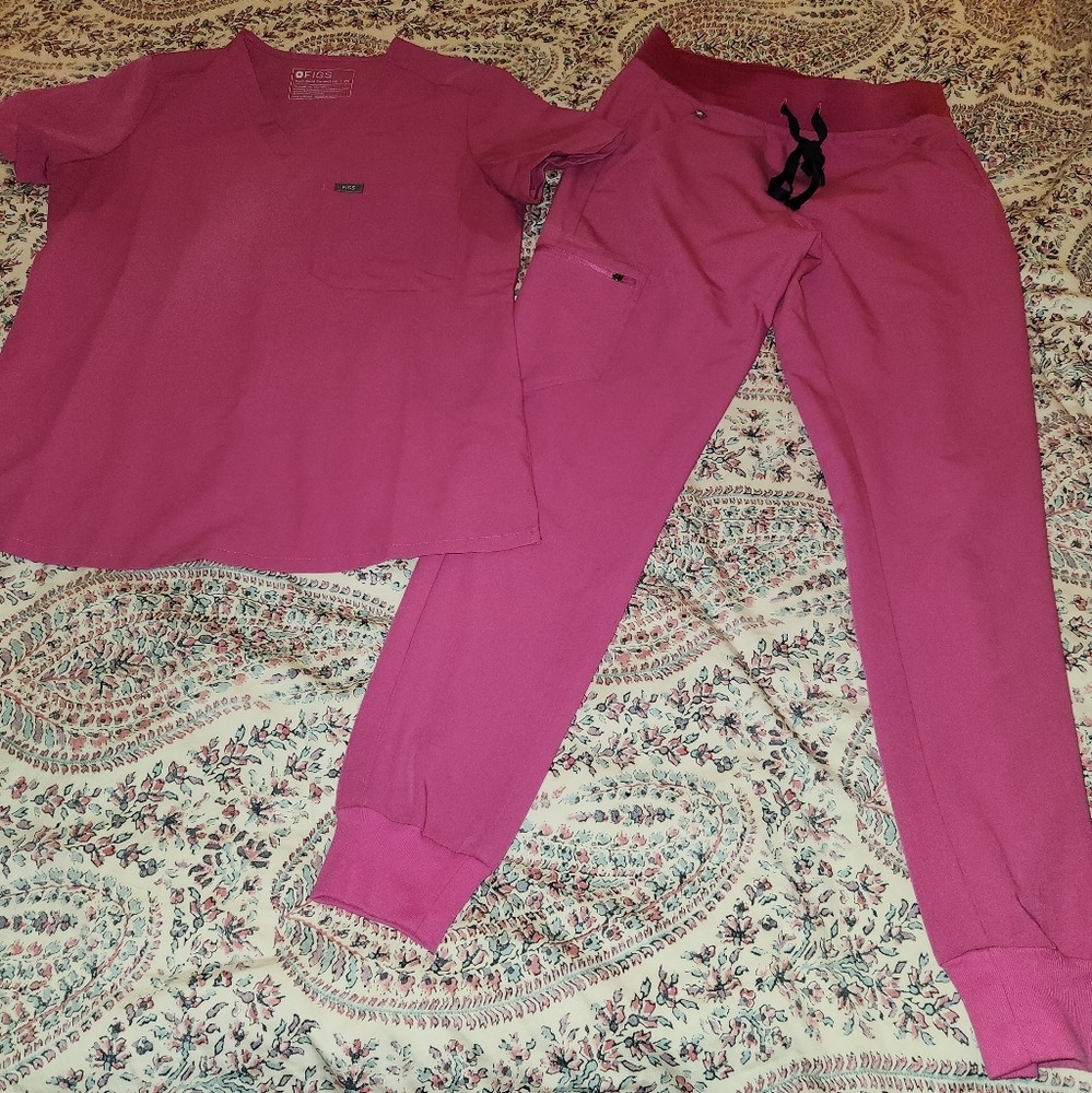 FIGS Electric Orchard, XS worn once